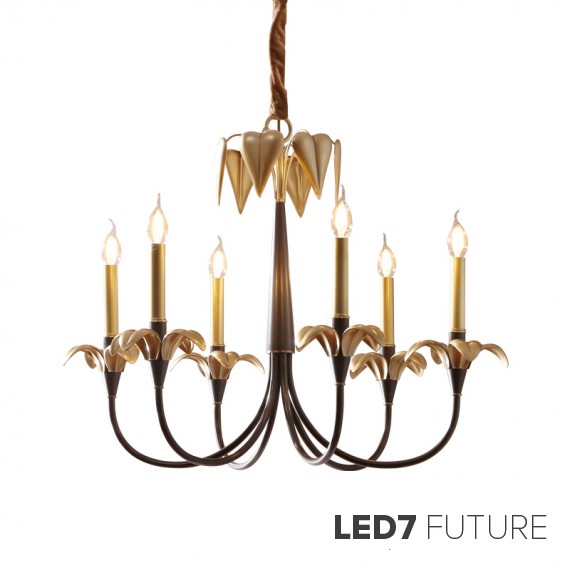 Ritz - Gold Bloom Chandelier